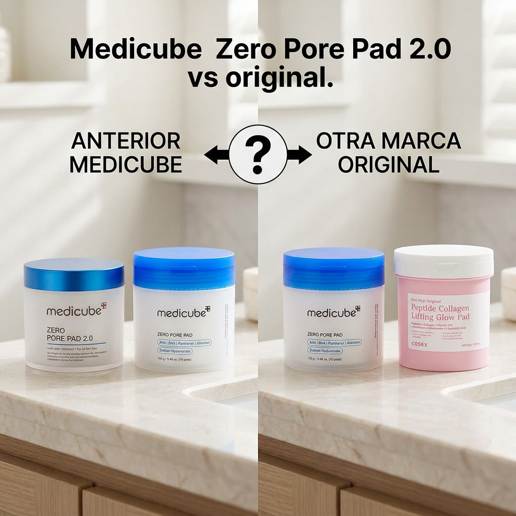 MEDICUBE Zero Pore Pad 2.0 vs original: diferencias reales