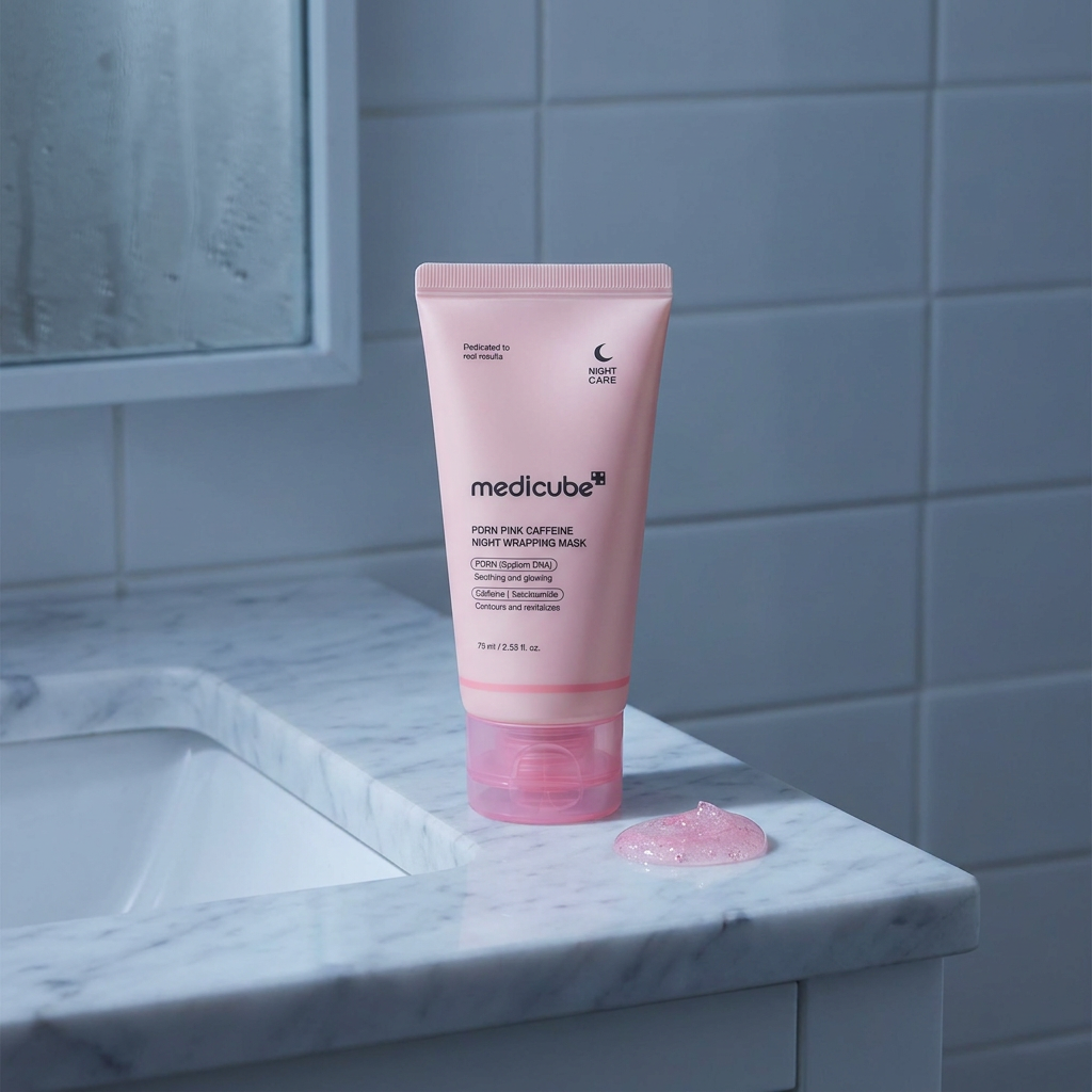 medicube Mascarilla facial peel-off PDRN con cafeína de noche