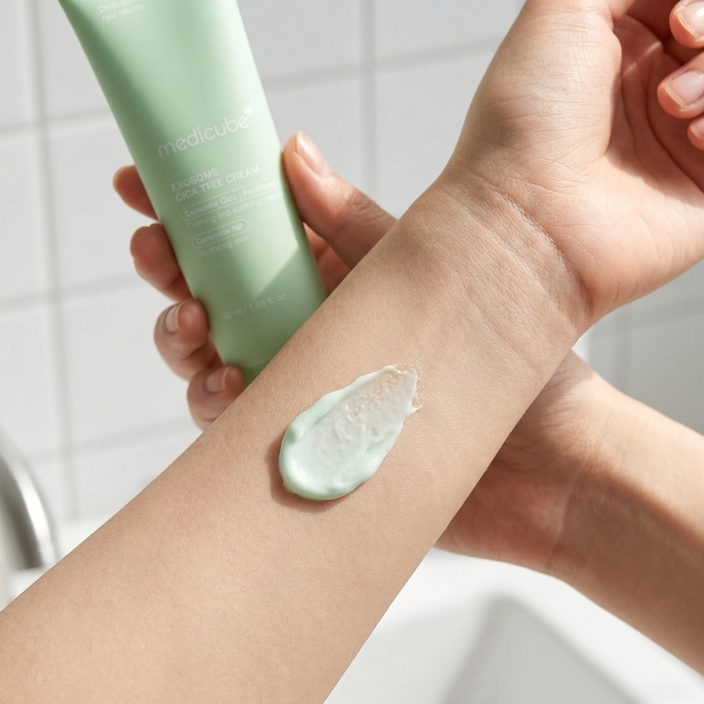 MEDICUBE Exosome Cica Tea Tree Cream: qué esperar y para quién encaja