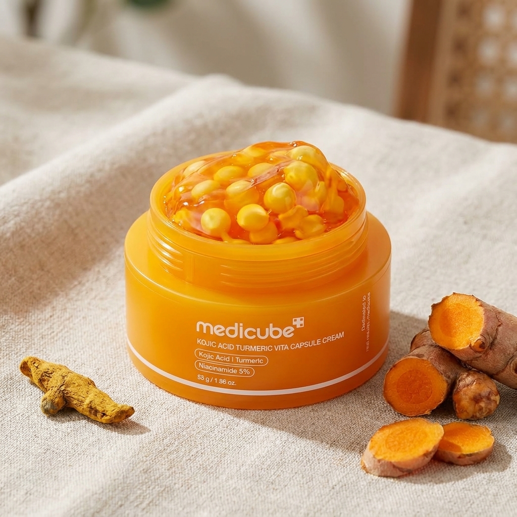 medicube Capsule Cream with Kojic Acid & Turmeric for Uneven Skin Tone Kojic Acid Turmeric