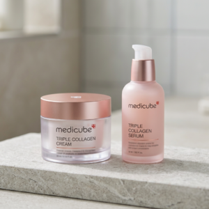 Set medicube Dúo Triple Collagen: crema + sérum