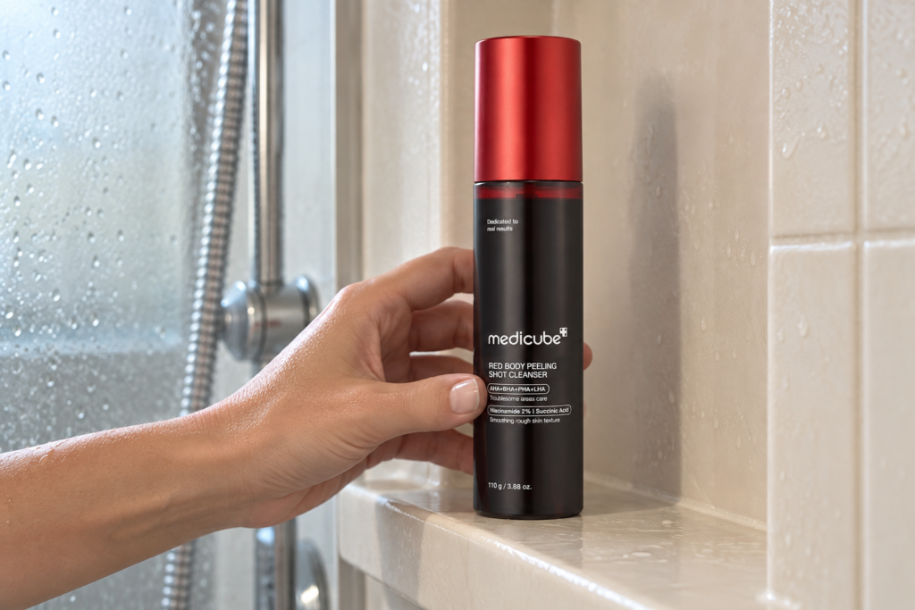 Medicube Red Body Peeling Shot: cómo usar el spray corporal