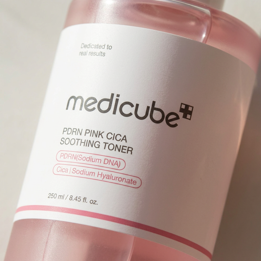 Frontal de la referencia Salmon del tónico PDRN Pink Cica de 250 ml